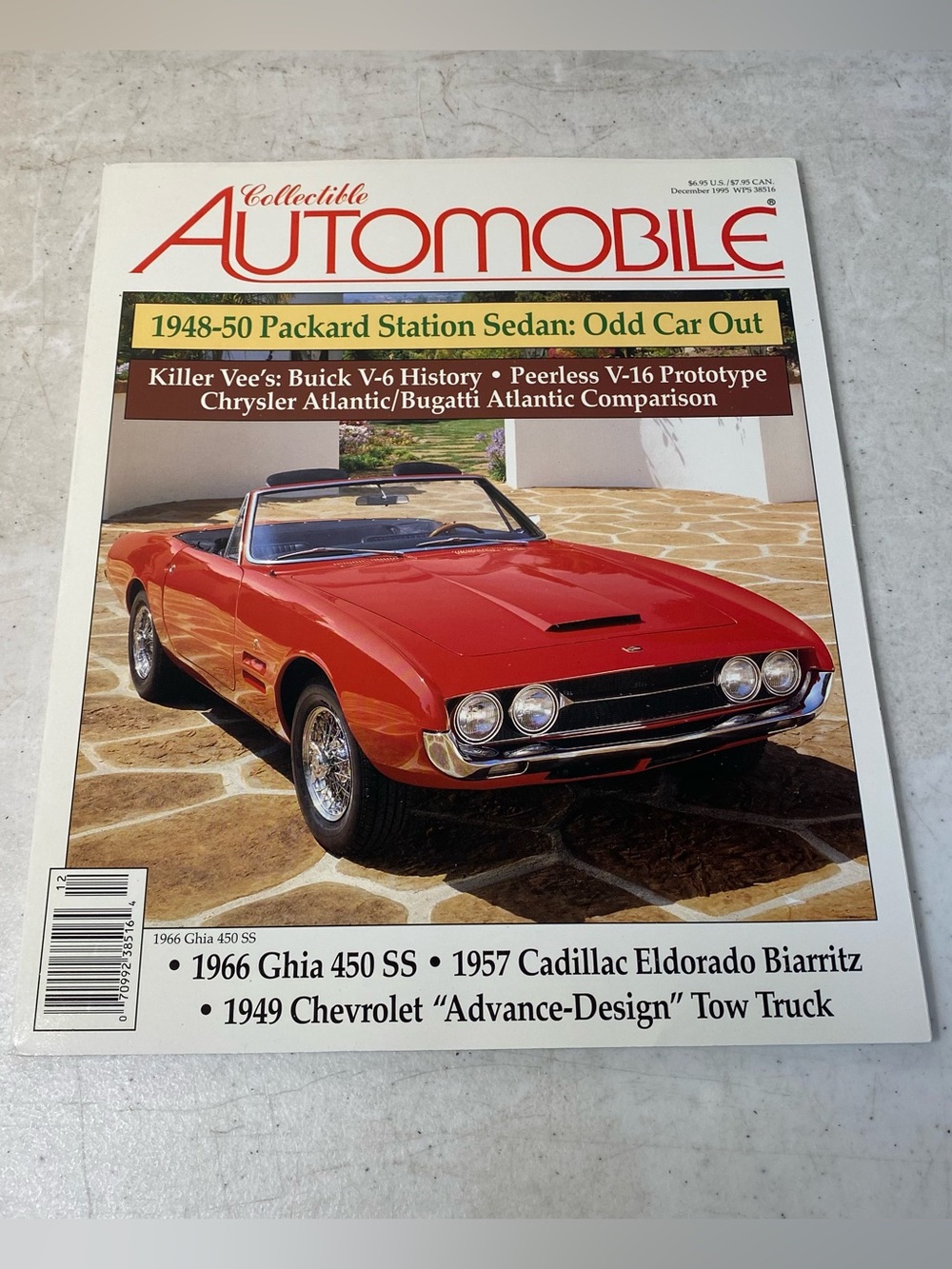 COLLECTIBLE AUTOMOBILE Mag December 1995 Ghia 450 SS Cadillac Eldorado Biarritz